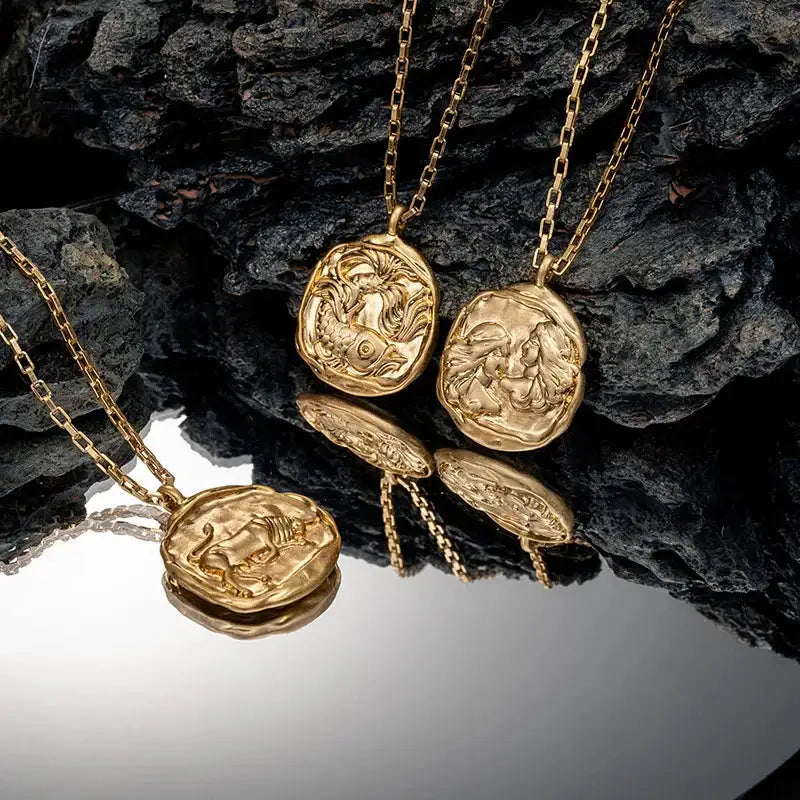 ✨ Zodiac Necklace Constellation Necklaces – Complete Set of 12 Astrology Pendants | Unisex Jewelry for Aries, Taurus, Gemini, Cancer, Leo, Virgo, Scorpio, Sagittarius, Capricorn, Pisces